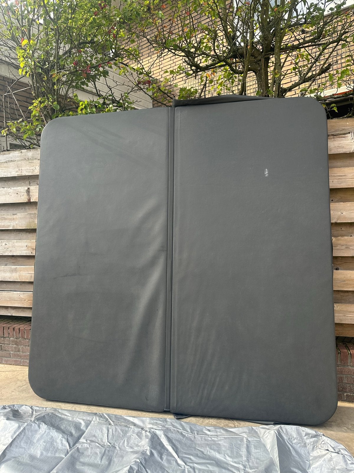 Jacuzzi cover 220x220 cm met cijferslot en hoes, Ophalen, Gebruikt, Afdekzeil