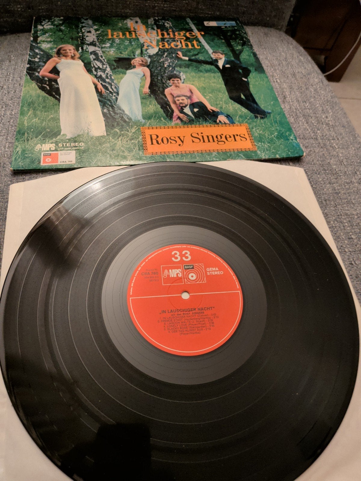 Rosy Singers In Lauschiger nacht 1970 In nette staat, Ophalen of Verzenden, Gebruikt, Overige formaten