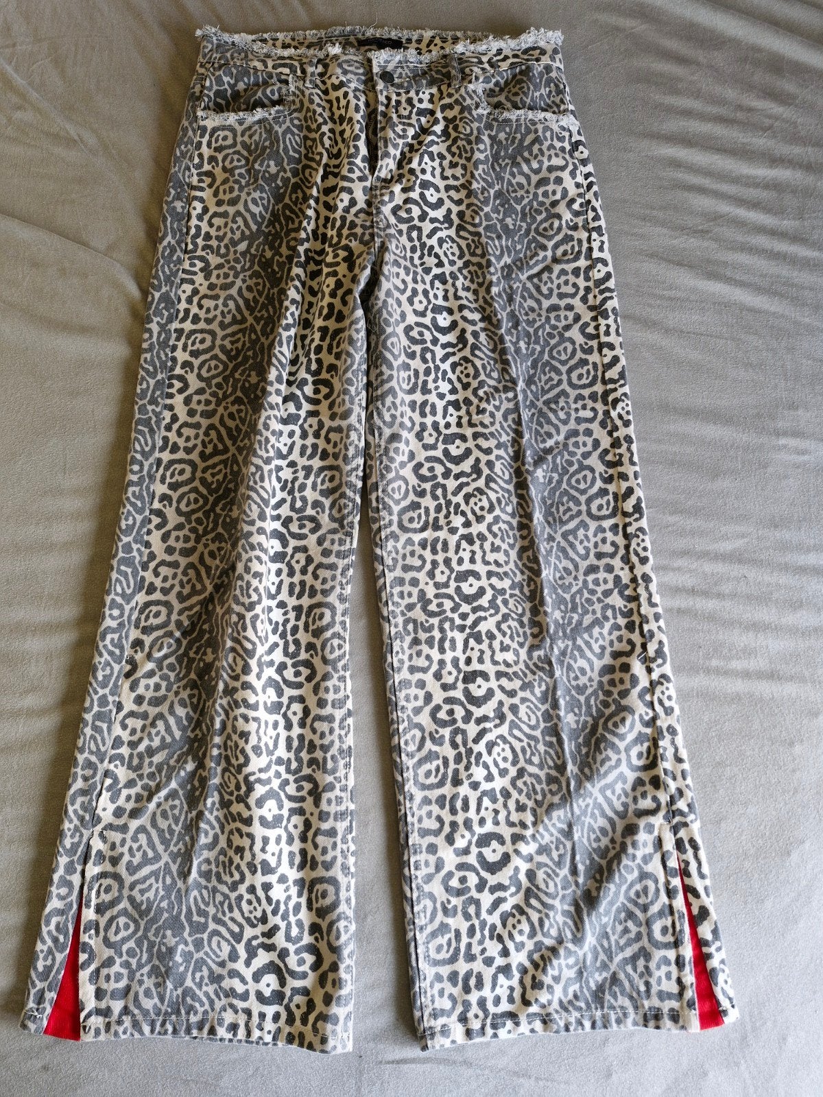 broek jeans 44 46 panterprint wide fit  Refined maat xxl Lan, Ophalen of Verzenden, Zo goed als nieuw, Bruin, Broek of Spijkerbroek