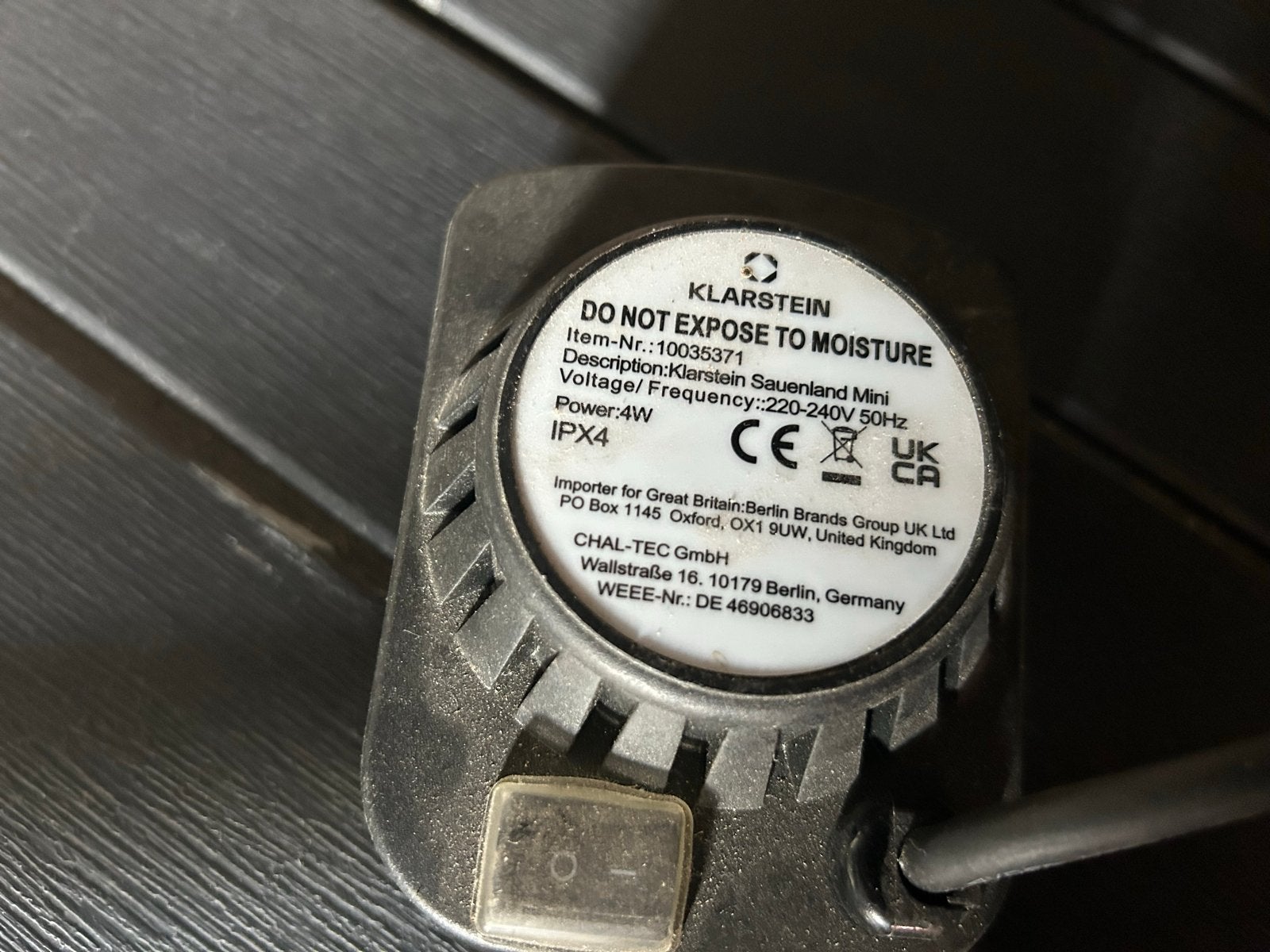 Elektrisch draaispit 220V voor 2 kippen - Klarstein, Ophalen, Gebruikt