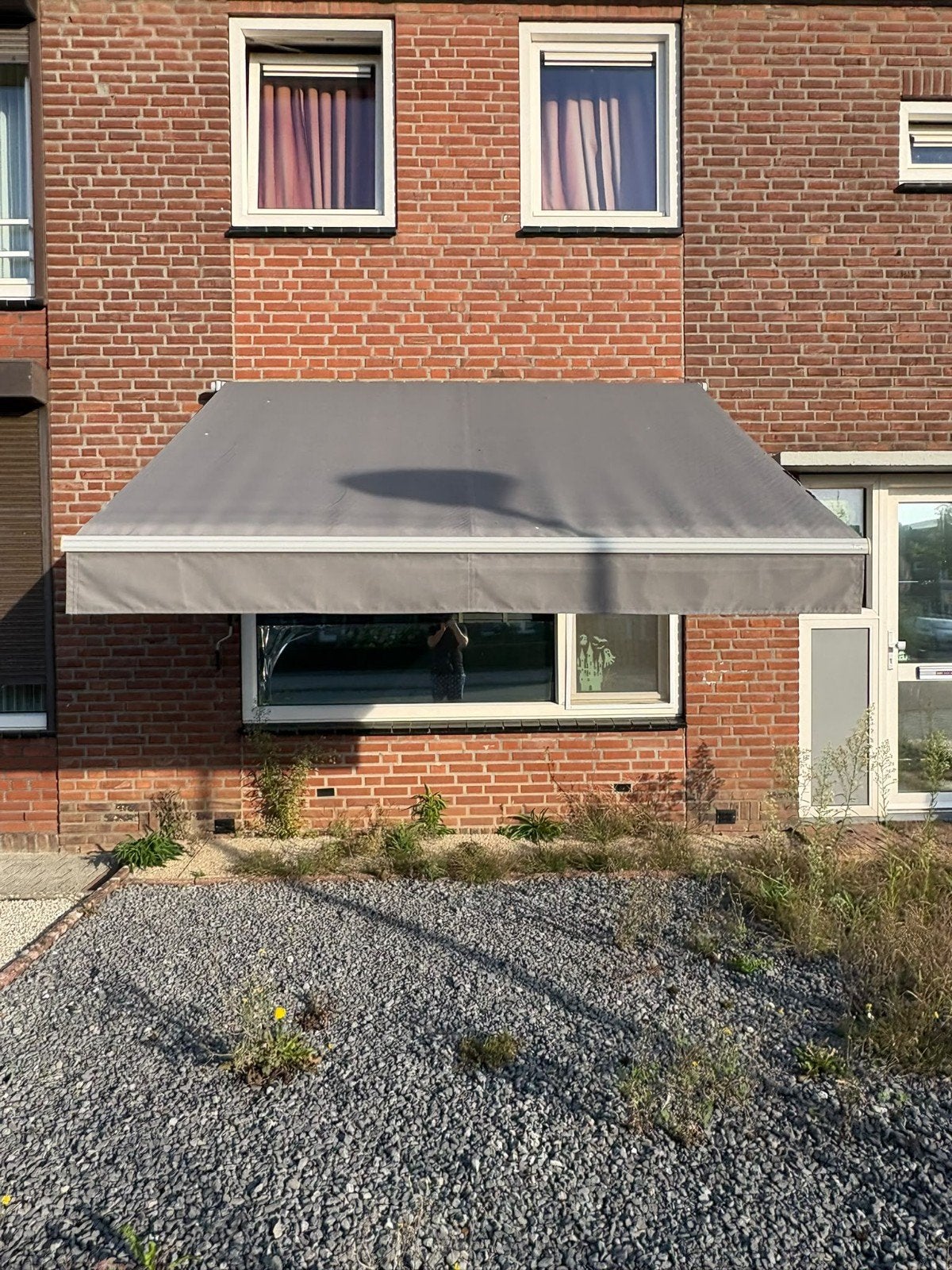 Zonnewering met lichte doekbeschadiging, Tuin en Terras, Ophalen, Gebruikt, 150 tot 300 cm, 250 cm tot 450 cm