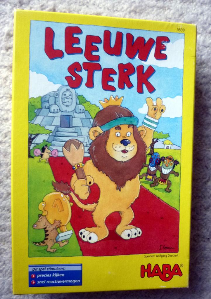 Leeuwensterk van Haba - 5-99 jaar - compleet, Hobby en Vrije tijd, Gezelschapsspellen | Kaartspellen, Een of twee spelers, Ophalen of Verzenden
