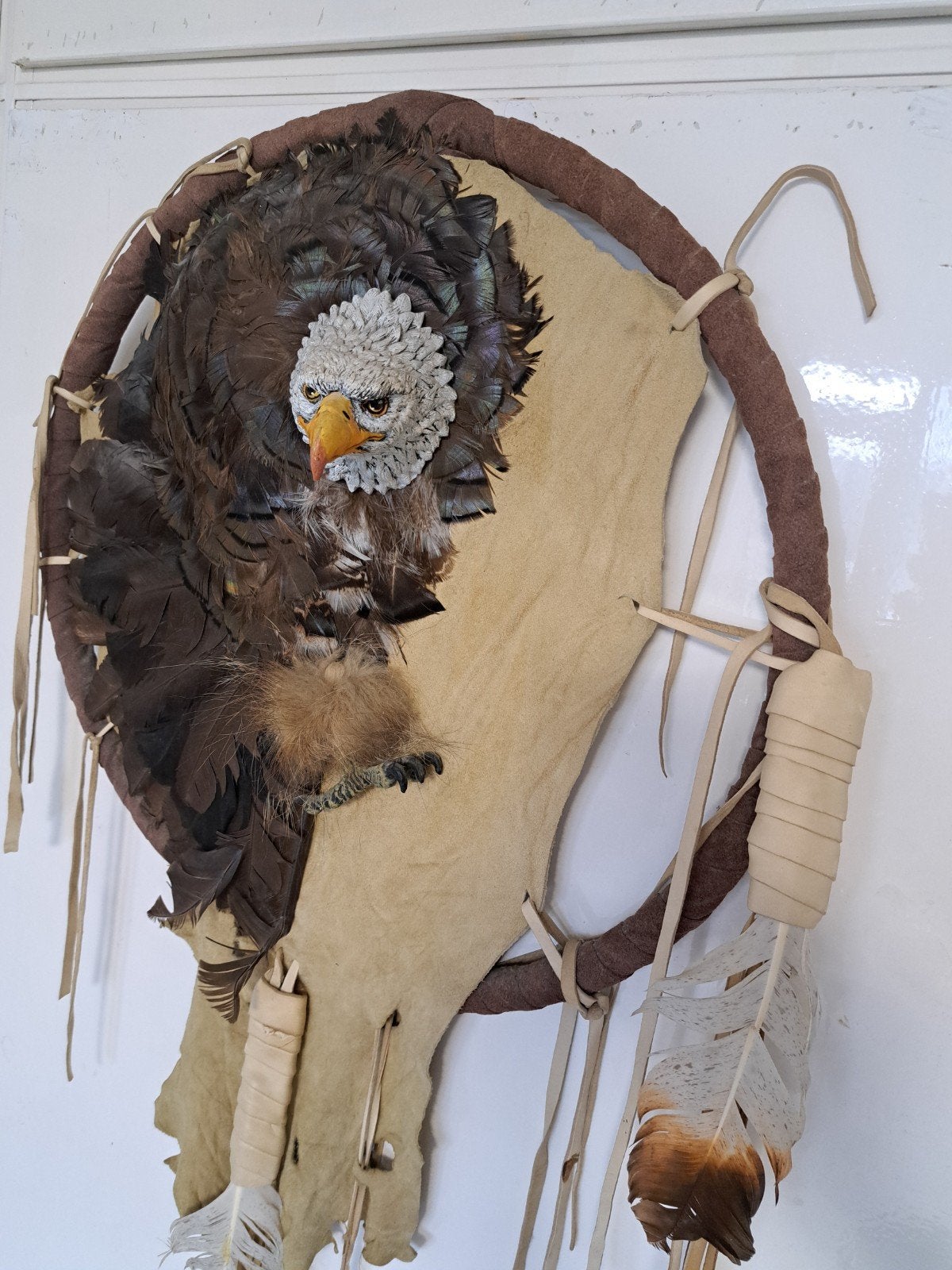 3D Adelaar Mooie dromenvanger / dreamcatcher aangeboden Met, Huis en Inrichting, Ophalen of Verzenden, Zo goed als nieuw