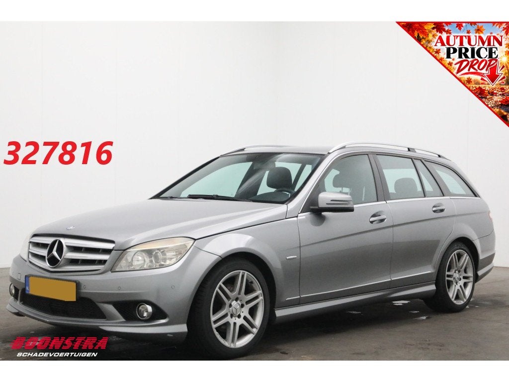 Mercedes-Benz C-Klasse Estate 220 CDI Avantgarde AMG Cruise, Auto's, Achterwielaandrijving, Zwart, 4 cilinders, Leder
