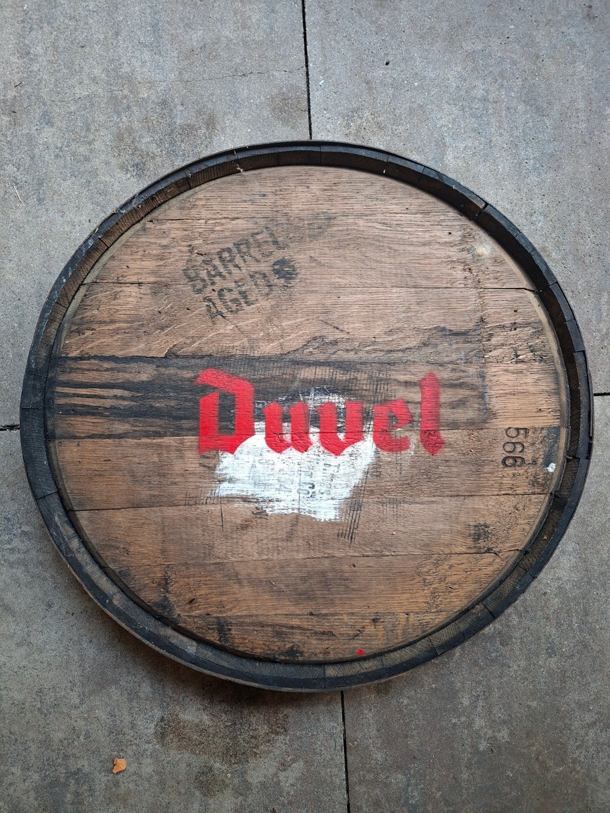 Duvel bord, Verzamelen, Biermerken, Ophalen, Gebruikt, Reclamebord, Plaat of Schild, Duvel