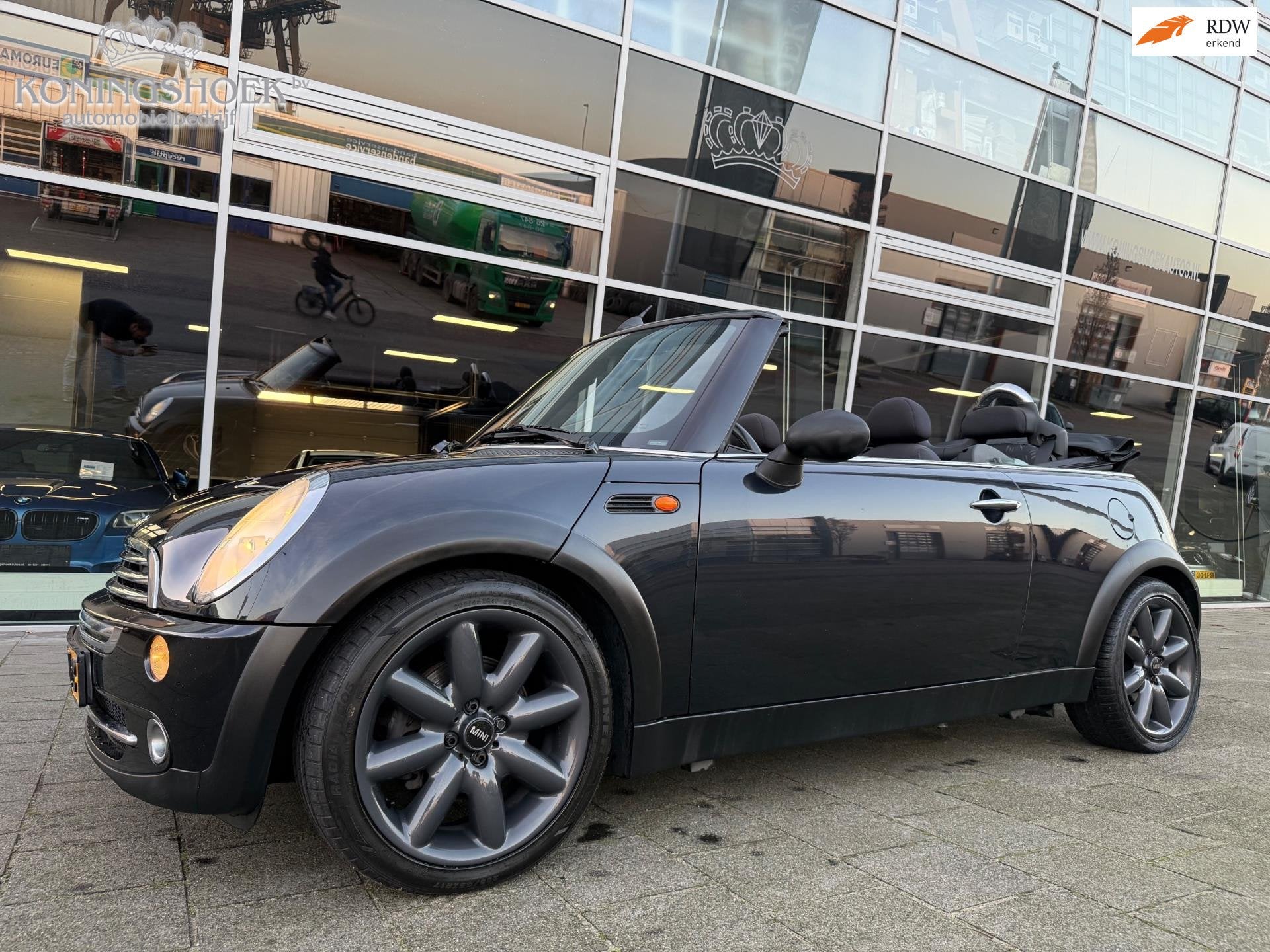 Mini Mini Cabrio 1.6 One, Auto's, Mini, Stof, Gebruikt, Zwart, 4 cilinders