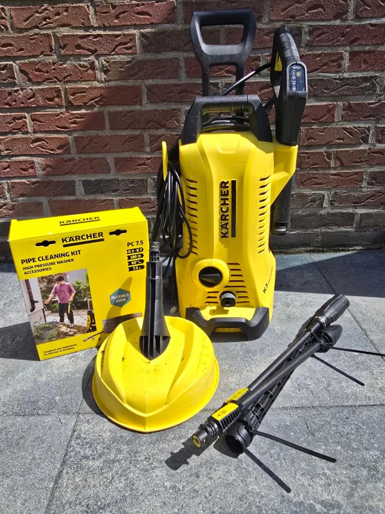 Kärcher hogedrukreiniger en accessoires te huur!, Tuin en Terras, Hogedrukreinigers, Ophalen, Zo goed als nieuw, Kärcher K3, Elektrisch