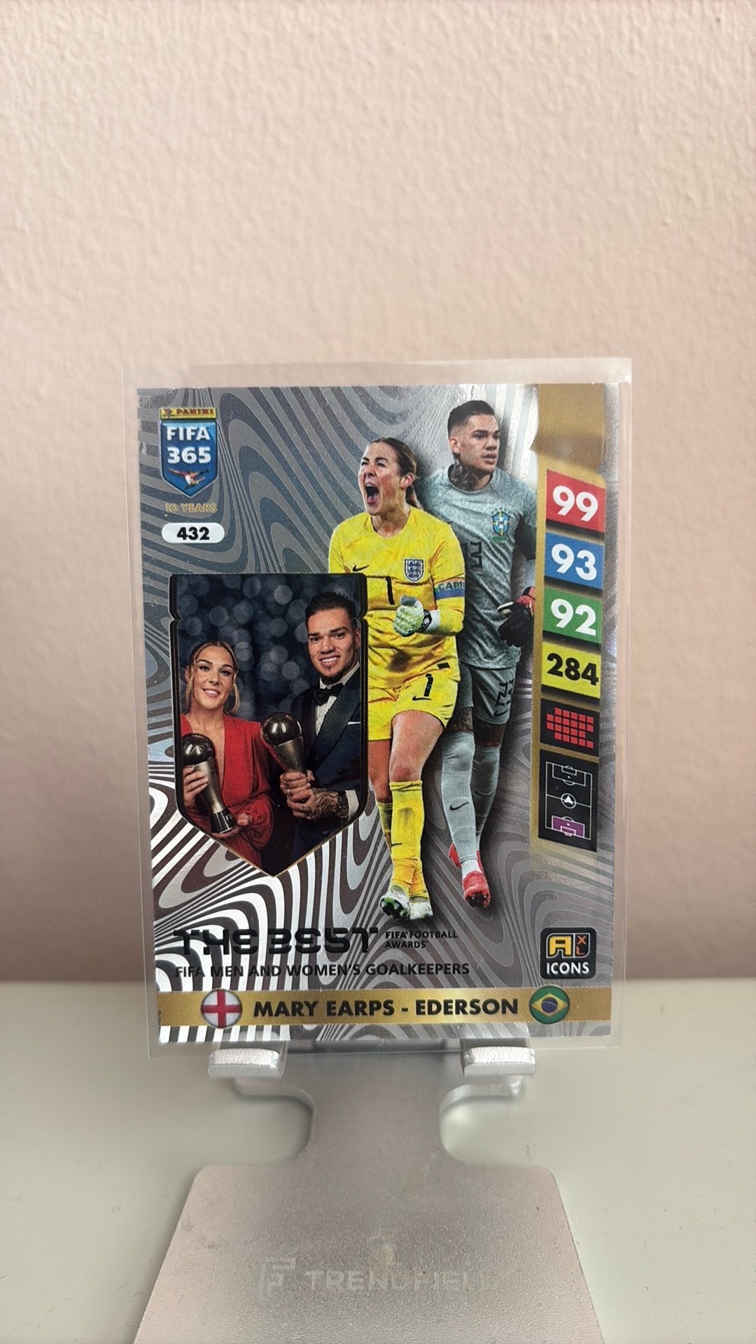 Panini the best mary earps - ederson, Verzenden, Zo goed als nieuw, Plaatje