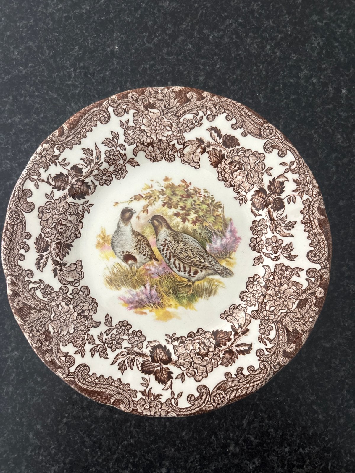 Vintage Palissy Game Series bord met kwartels, Ophalen of Verzenden