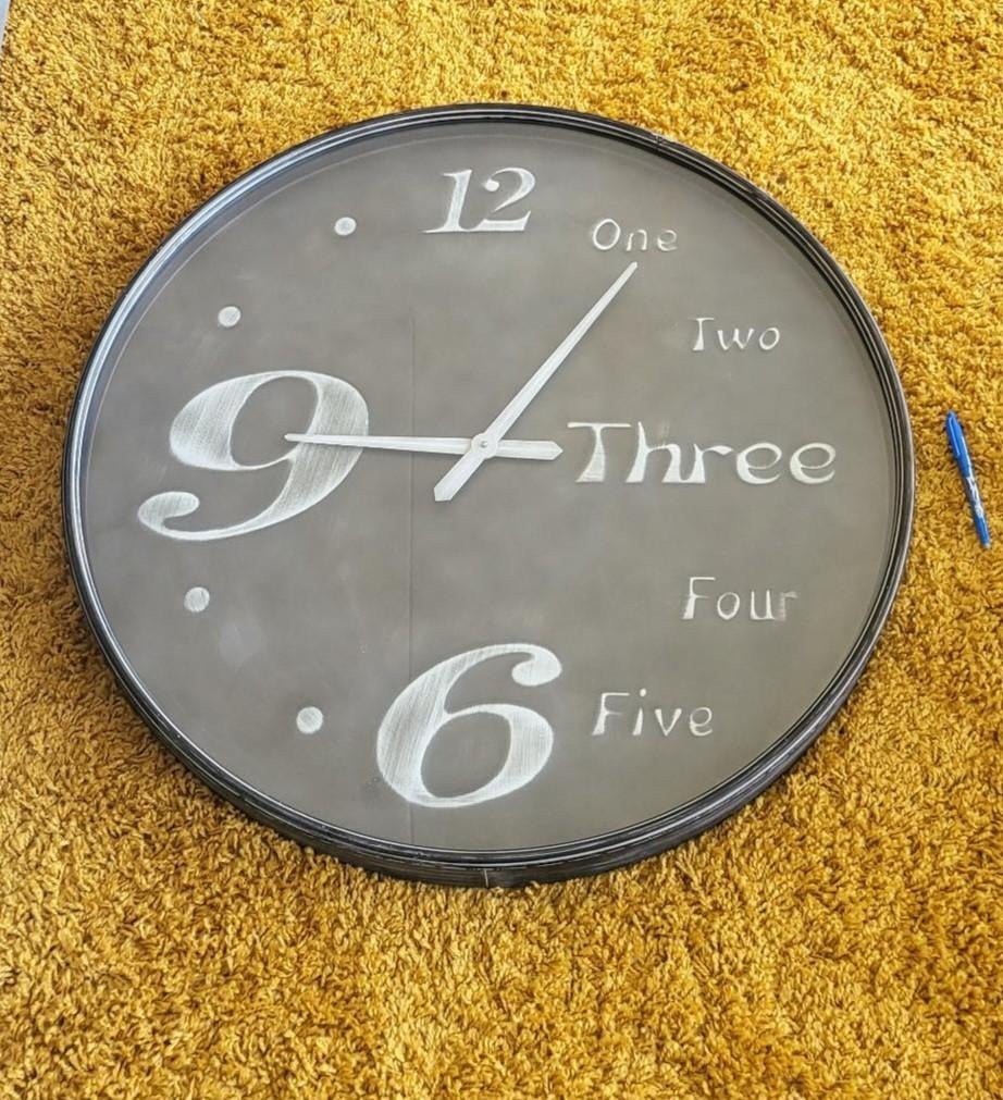 Wandklok rond doorsnee 80cm, Huis en Inrichting, Woonaccessoires | Klokken, Ophalen