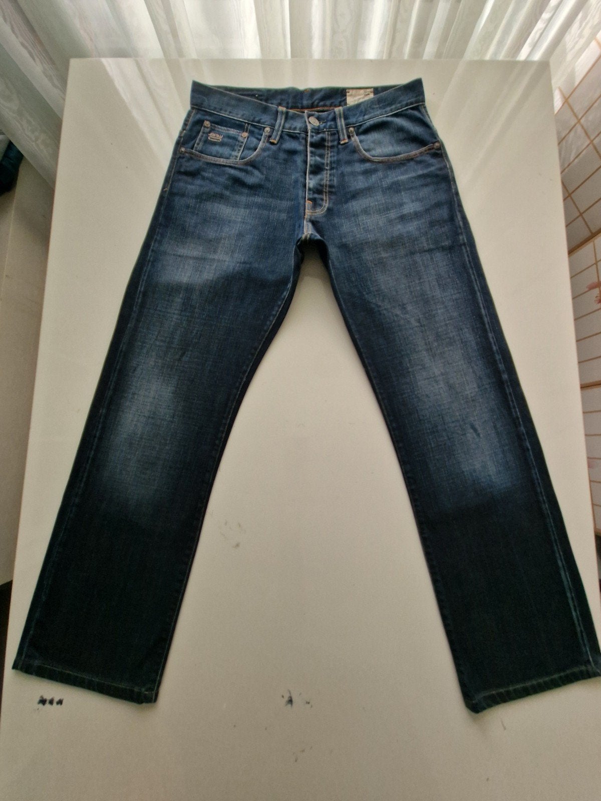 ZGAN CLASSIC G STAR RAW 3301 ORIGINAL STRAIGHT FIT 32/30!, Kleding | Heren, Ophalen of Verzenden, Zo goed als nieuw, Blauw, W32 (confectie 46) of kleiner