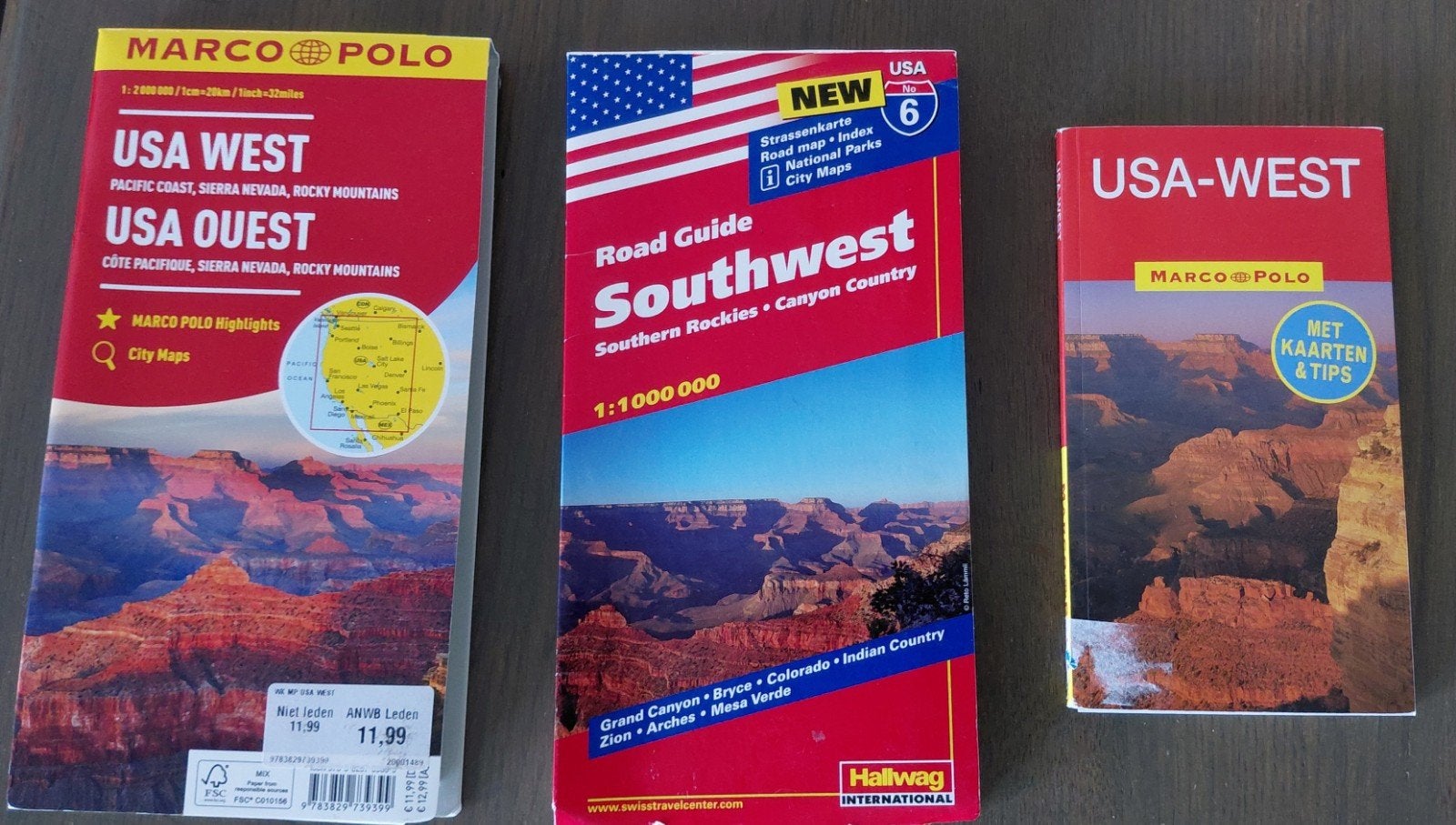 Wegenkaarten USA West & Southwest en reisgids, Ophalen of Verzenden, Wereld, Landkaart