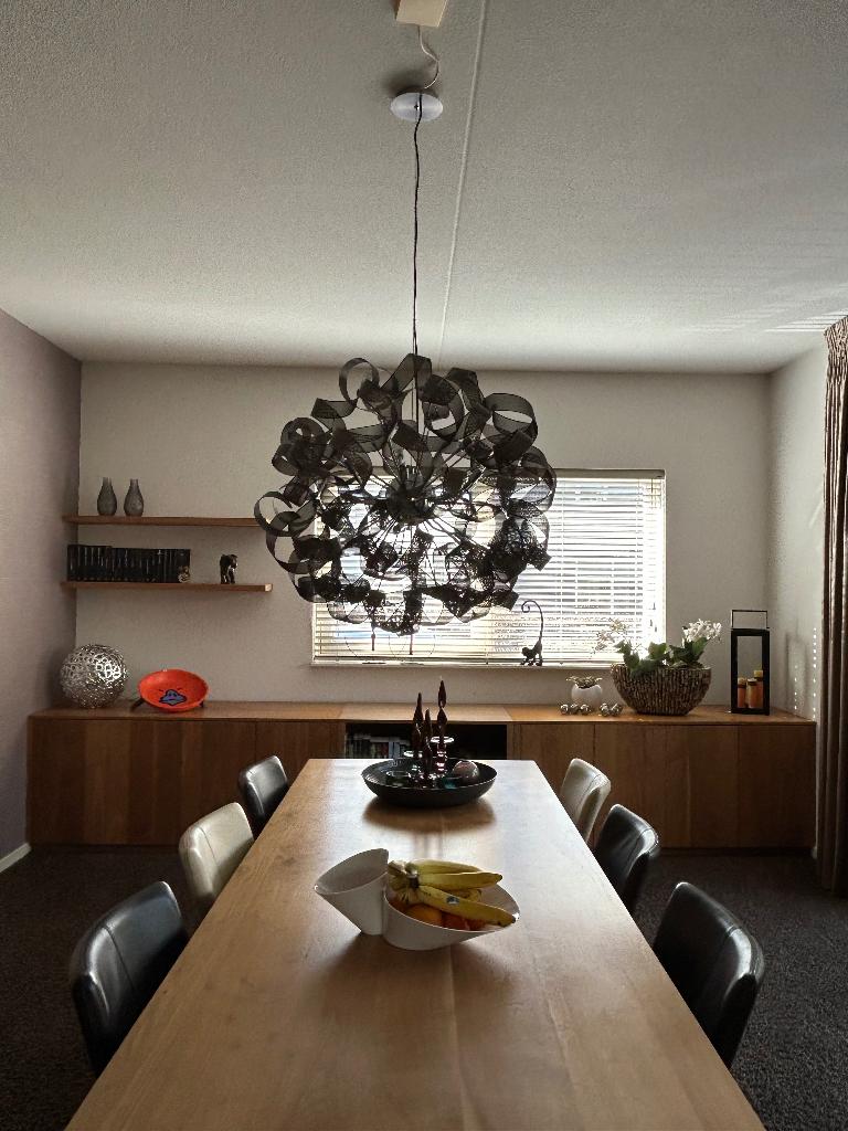Hanglamp eettafel, Huis en Inrichting, Lampen | Hanglampen, Ophalen, Zo goed als nieuw, Modern, Metaal