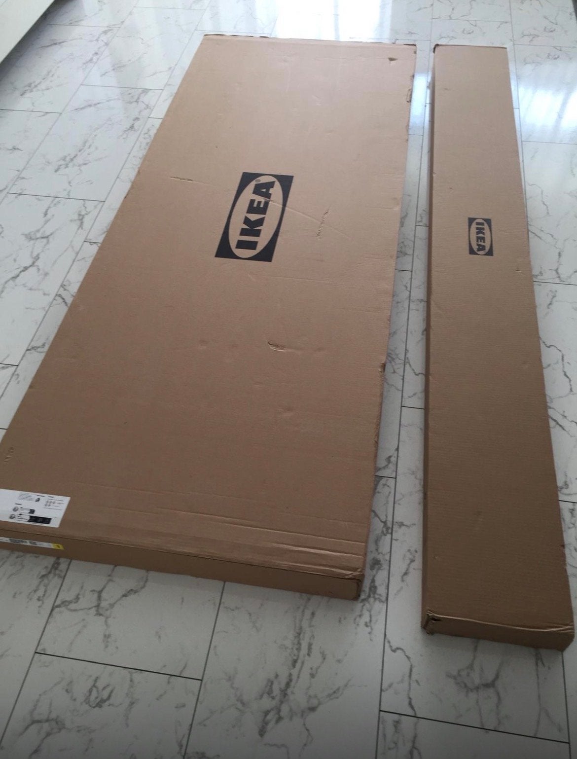 2 NIEUWE IKEA bedden, Ophalen, Bruin, Overige maten, Hout
