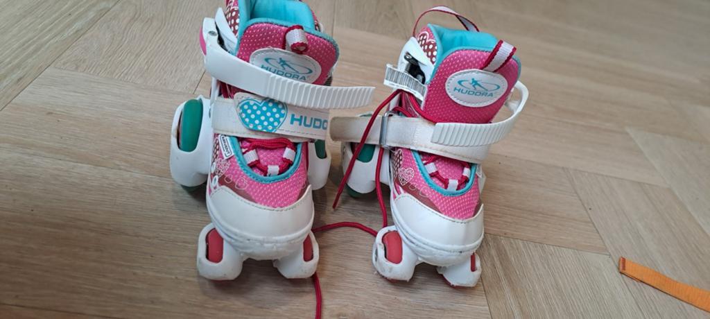 Hudora rolschaatsen 26-29, Ophalen, Verstelbaar, Zo goed als nieuw