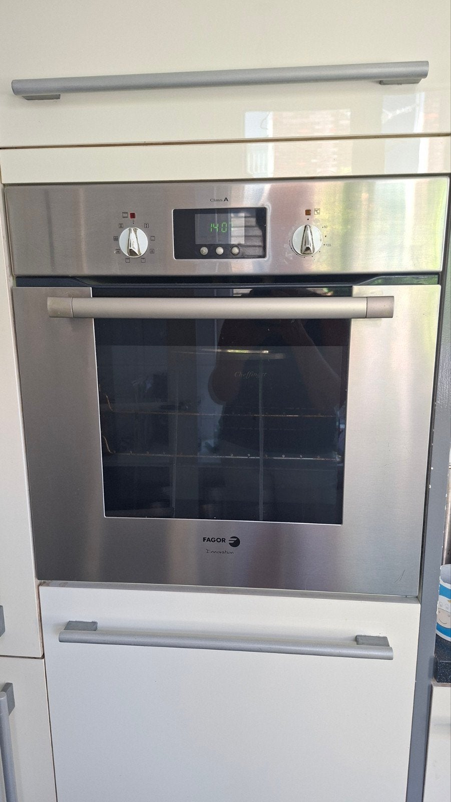Fagor Inbouw Oven HT-50 X - Roestvrij staal, Witgoed en Apparatuur, Ovens, Gebruikt, Hete lucht, Ophalen of Verzenden, Heteluchtoven
