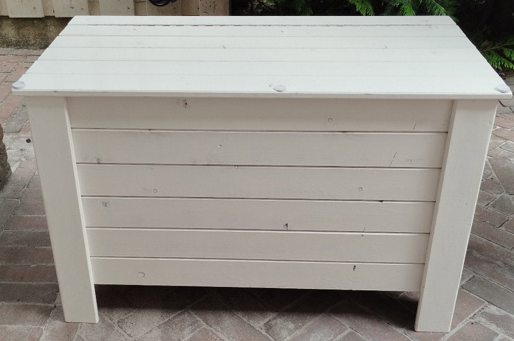 Kist verkleedkist, speelgoedkist, hout, Huis en Inrichting, Woonaccessoires | Kisten, Ophalen, 50 – 75, Minder dan 50 cm, Gebruikt