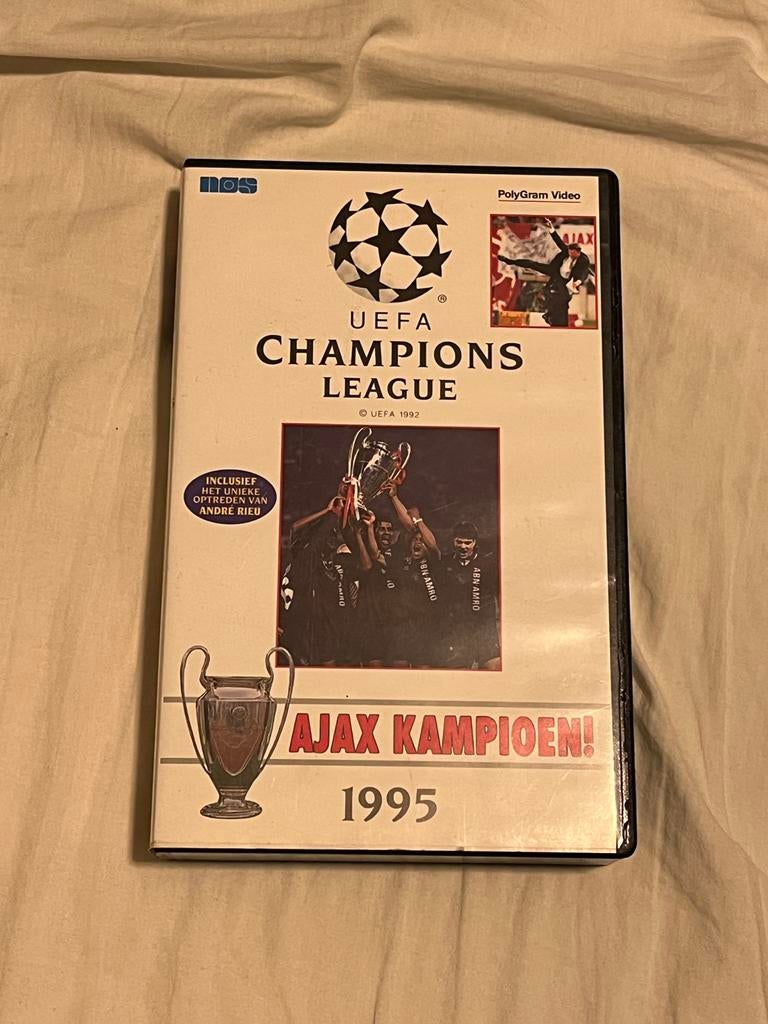 Ajax Kampioen! UEFA Champions League 1995 VHS, Cd's en Dvd's, Alle leeftijden, Ophalen of Verzenden, Gebruikt, Overige genres