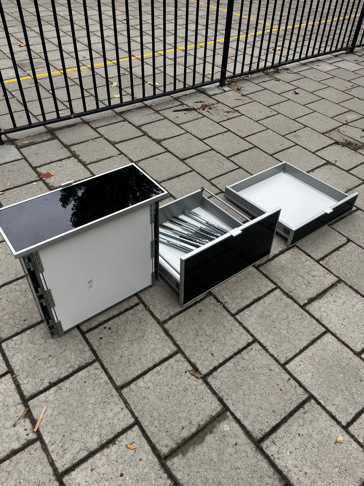 IKEA Rationell Keukenlades met Fronten en Rails, Ophalen, Gebruikt, 50 tot 100 cm, Metaal
