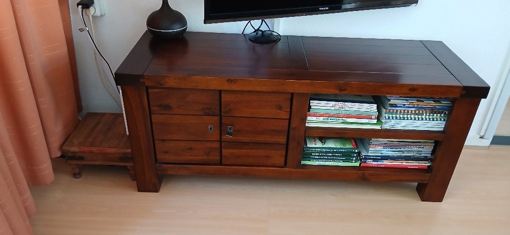 Tv kast, Ophalen, 100 tot 150 cm, Zo goed als nieuw, Minder dan 100 cm