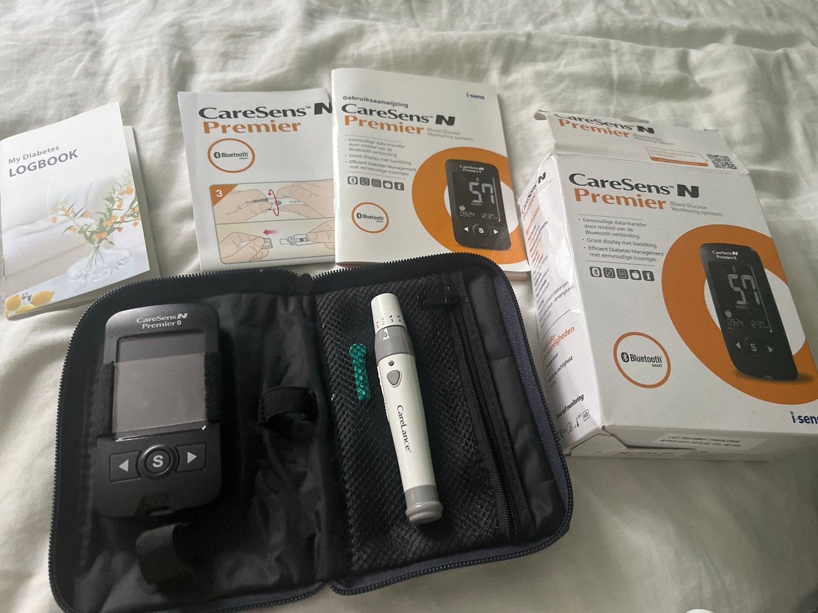 CareSens N Premier Bloedglucosemeter Set, Ophalen of Verzenden, Zo goed als nieuw, Overige typen