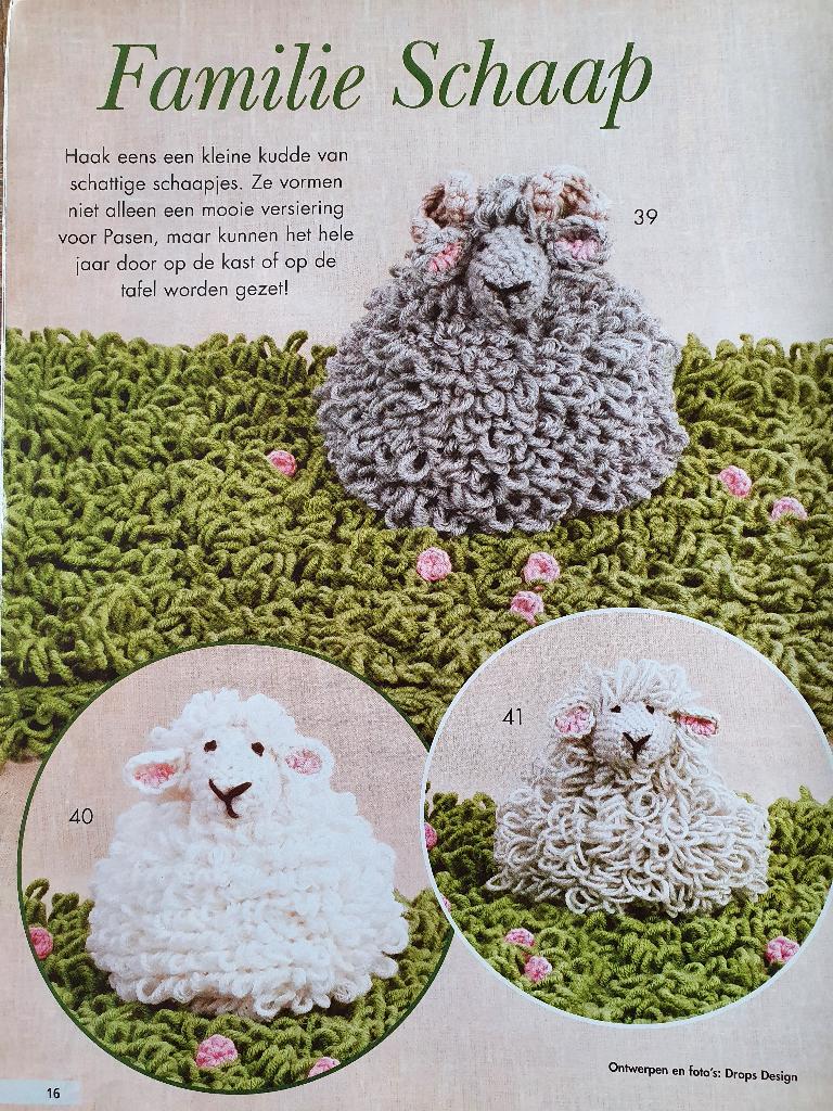 Familie Schaap haakpatroon, Ophalen of Verzenden, Zo goed als nieuw, Haken, Patroon of Boek