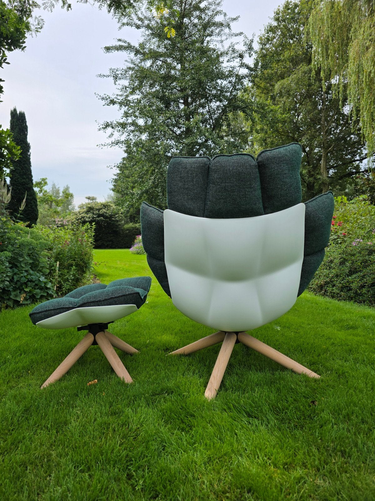 B&B Italia Husk H3G fauteuil + Ottoman design Urquiola nieuw, Ophalen of Verzenden