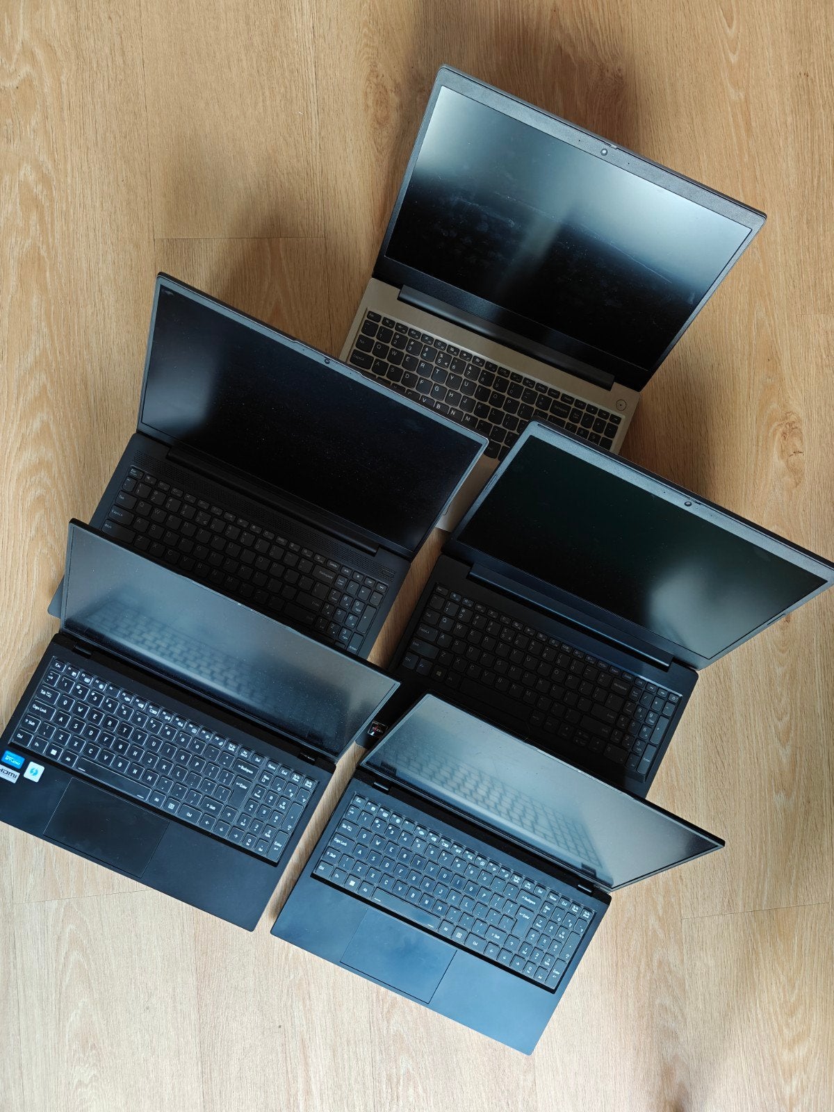 partij laptops, Computers en Software, Windows Laptops, Ophalen, Gebruikt, 15 inch, SSD