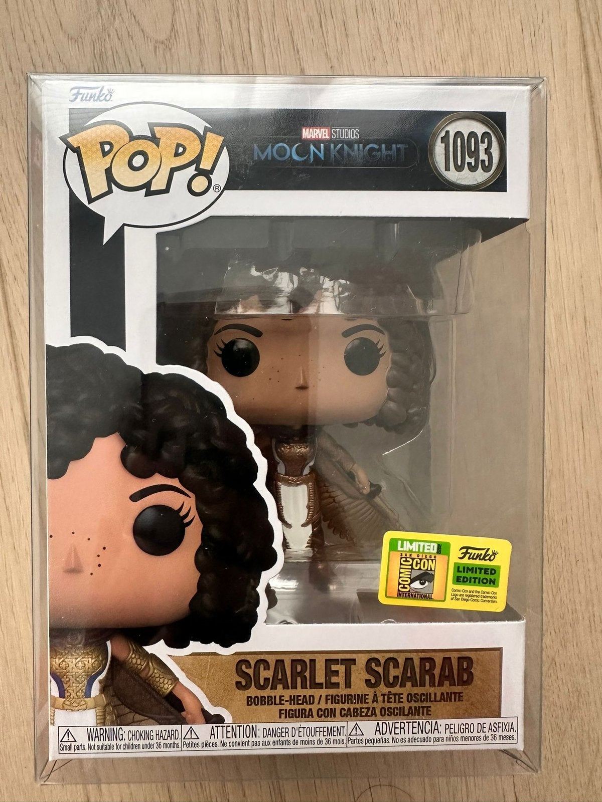 Funko Pop! Scarlet Scarab Moon Knight SDCC Limited Edition, Ophalen of Verzenden, Nieuw