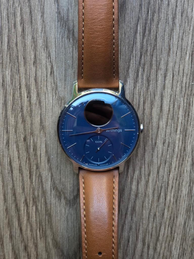 Hybride Smartwatch - Withings Steel HR Sapphire Signature, Ophalen of Verzenden, Zo goed als nieuw, Zwart, Android