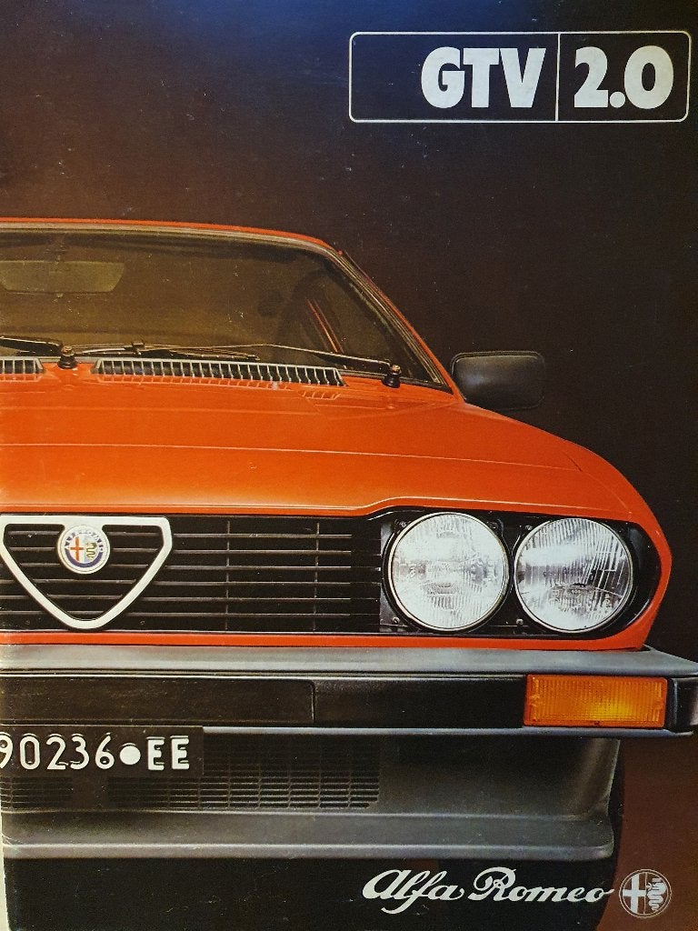 Brochure Alfa Romeo GTV uit 1981, Ophalen of Verzenden, Zo goed als nieuw, Alfa Romeo