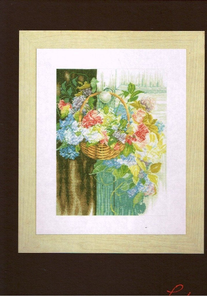 Cado LANARTE borduurpakket BLOEMENMAND  331, Ophalen of Verzenden, Nieuw, Handborduren, Borduurpakket