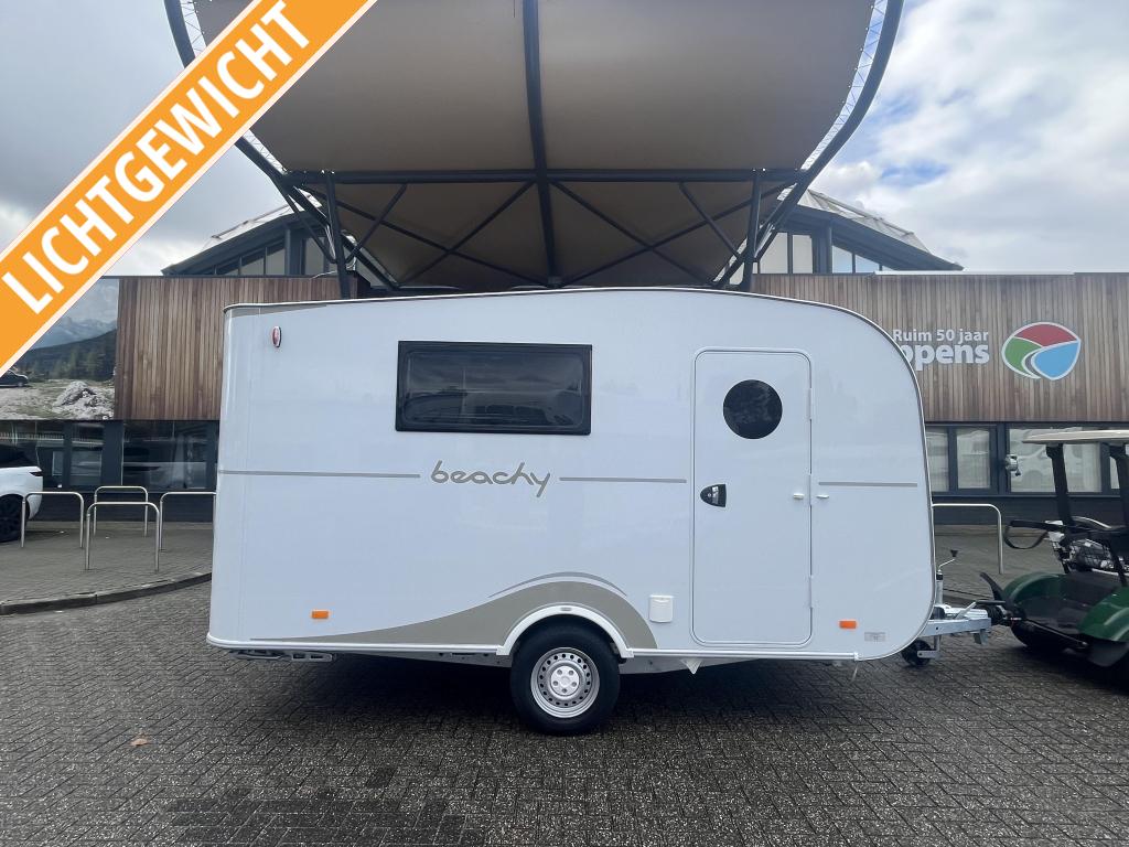 Hobby Beachy 420 2024 MEGA KORTING!!!, Caravans en Kamperen, Overige typen, Standaardzit, Hobby, Tot en met 2