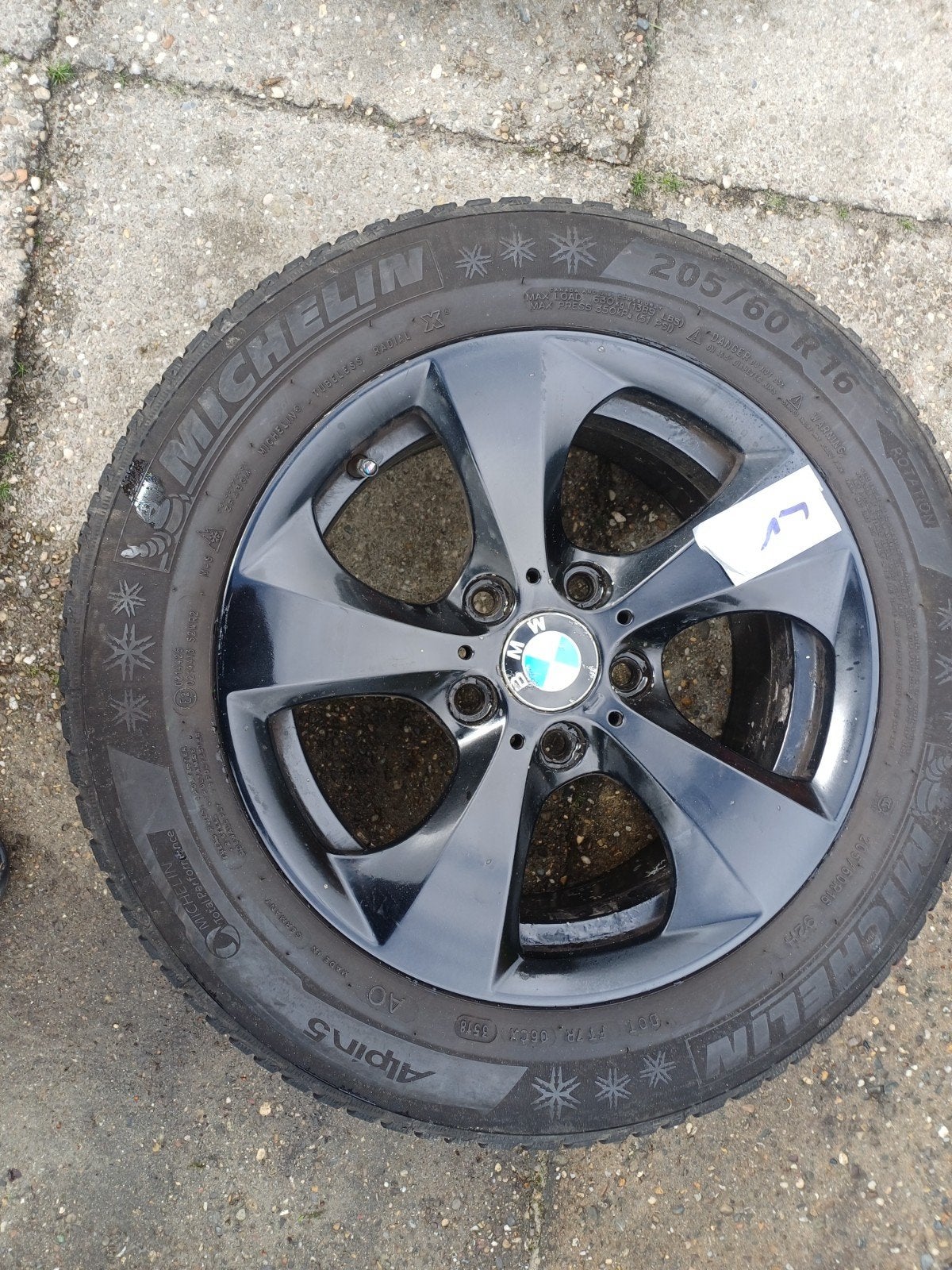 4 BMW 3-serie Winterbanden F30 F31 Michelin 205/60 R16. 6mm, Auto-onderdelen, Banden en Velgen, Ophalen, 16 inch, Band(en), 205 mm