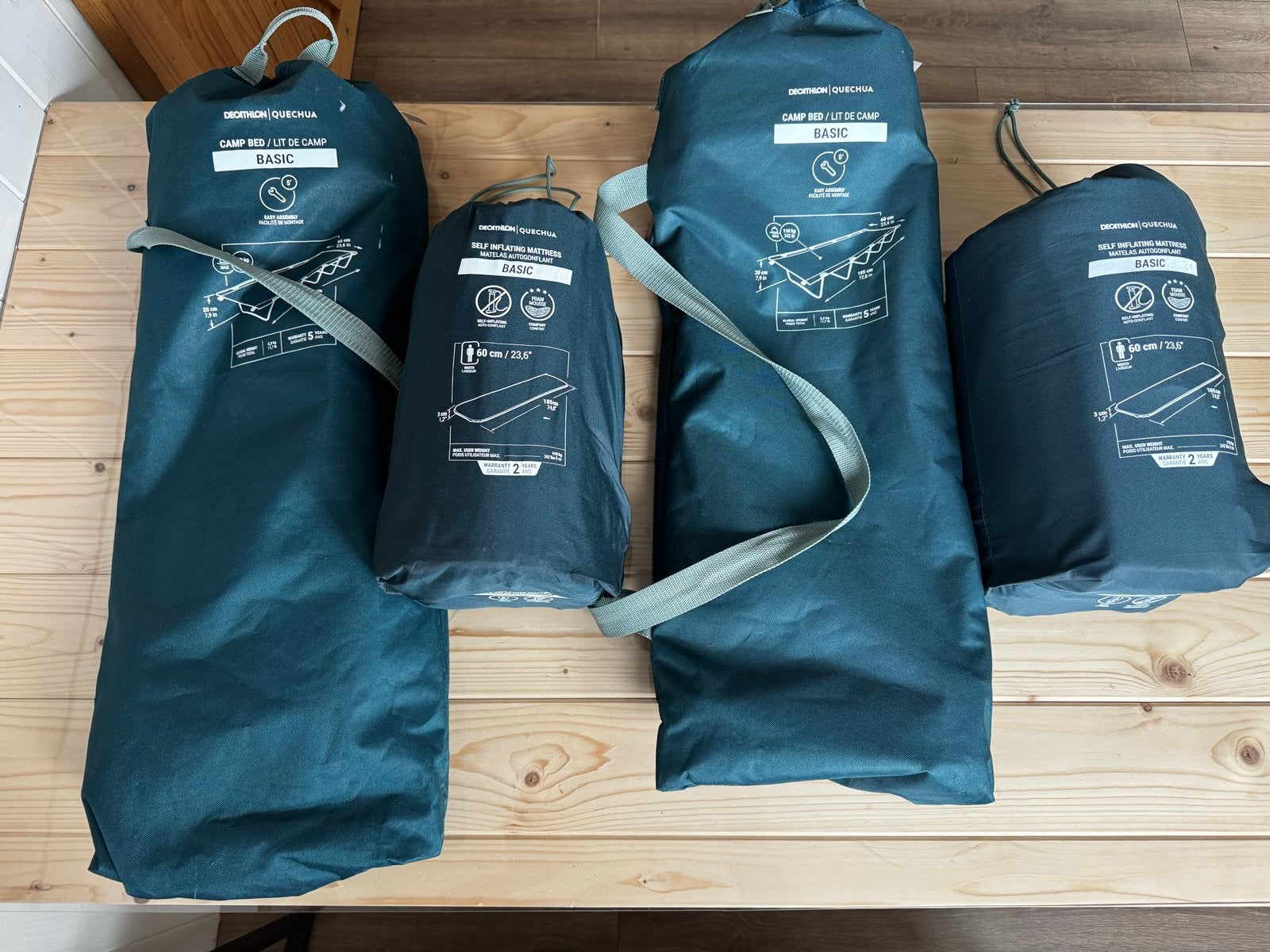 2x Decathlon veldbed met matras - Zo goed als nieuw, Ophalen, Zo goed als nieuw, Overige