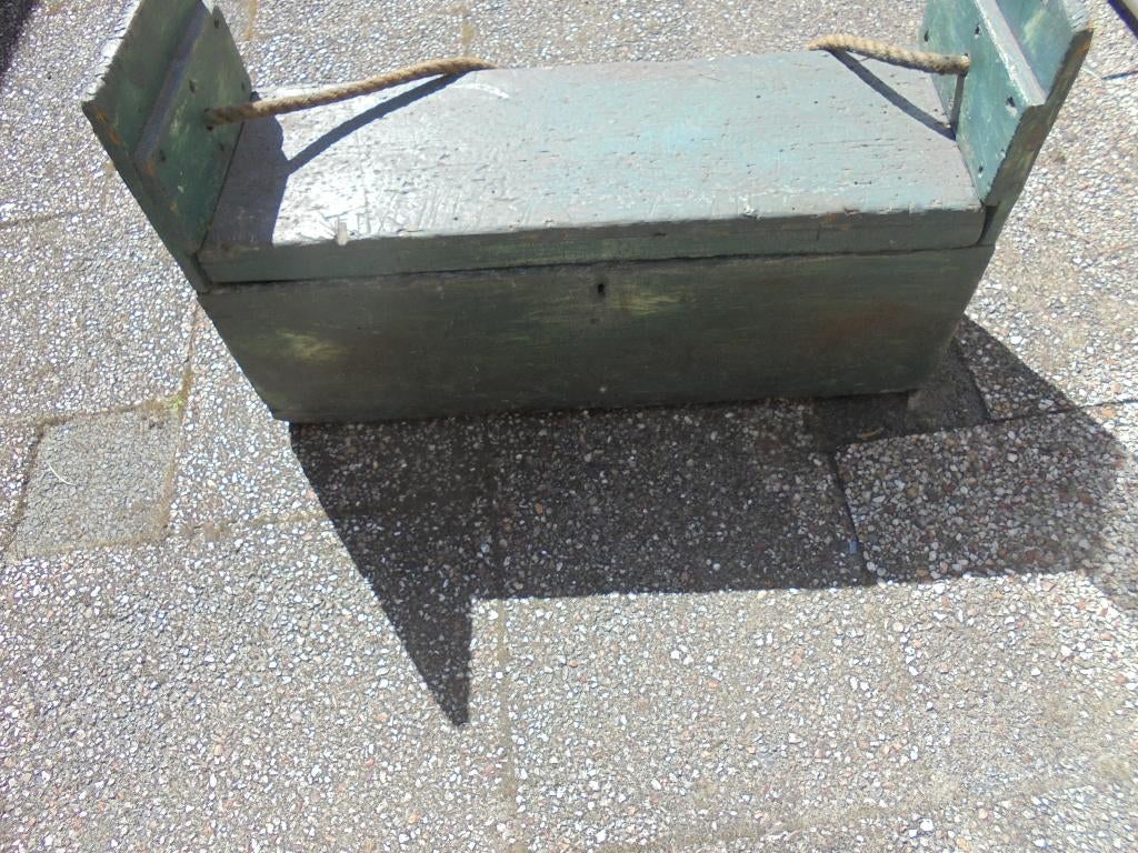 ANTIEK TIMMERMAN  kist met schuif klep, Antiek en Kunst, Ophalen of Verzenden