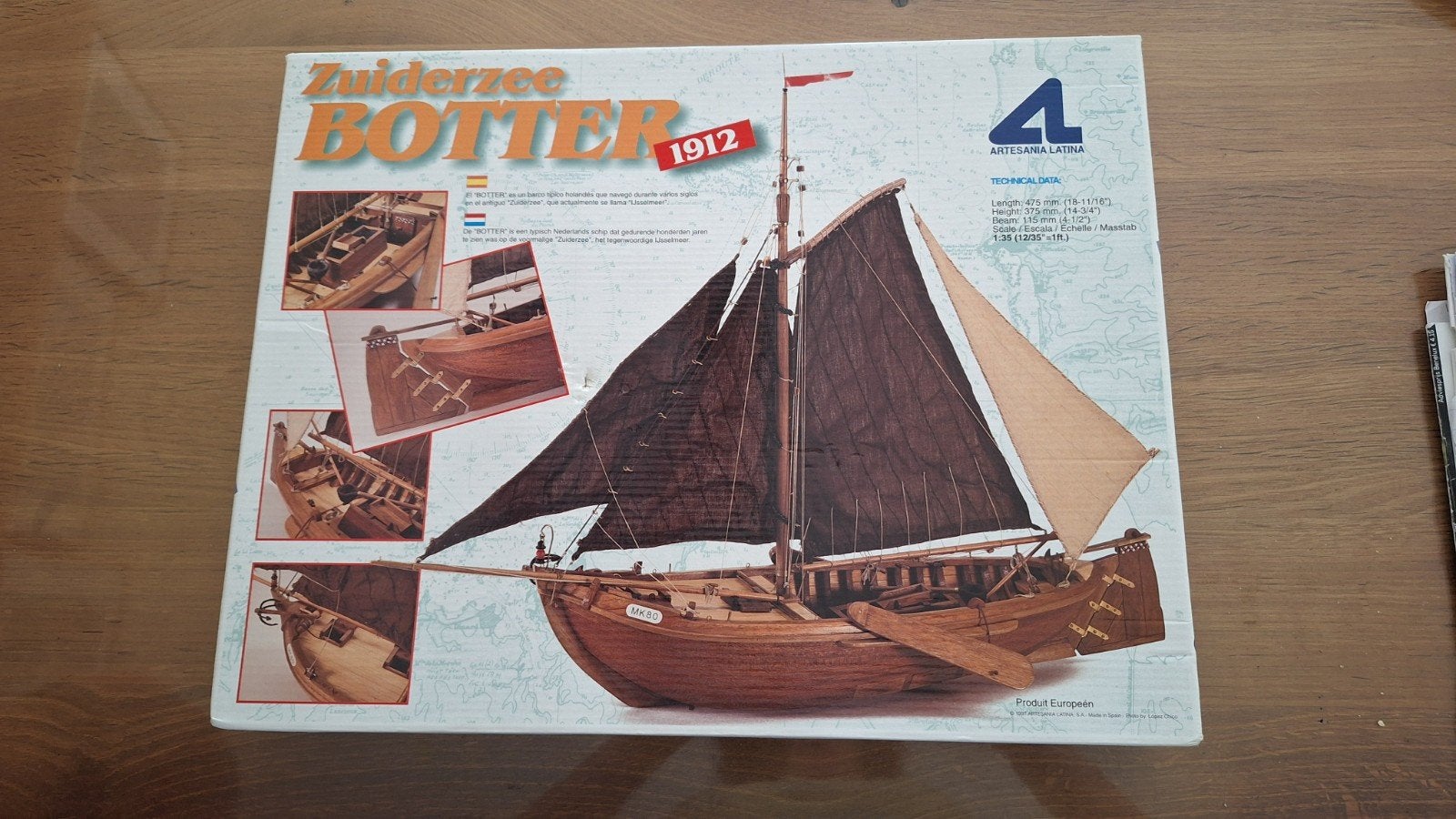 Zuiderzee Botter 1912 Modelbouwdoos Schaal 1:35, Hobby en Vrije tijd, Ophalen of Verzenden, Nieuw, 1:32 tot 1:50, Overige merken