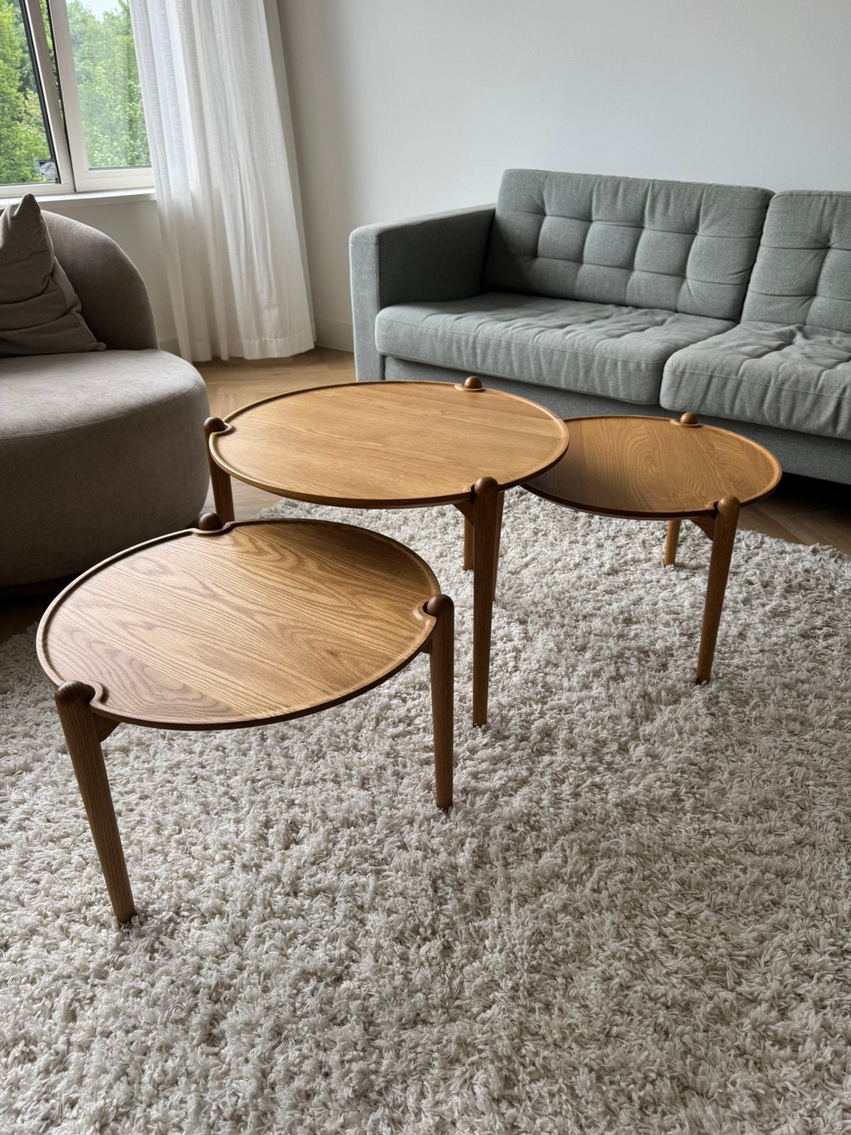 Design House Stockholm Aria 3salontafels Dögg Guðmundsdóttir, Huis en Inrichting, Tafels | Salontafels, Ophalen, 50 tot 100 cm