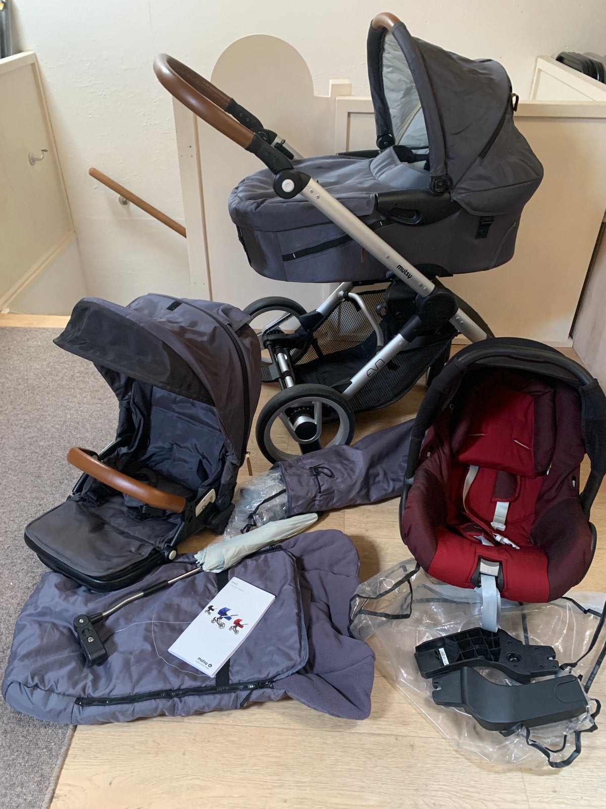 Kinderwagen mutsy evo, Kinderen en Baby's, Kinderwagens en Combinaties, Gebruikt, Mutsy, Verstelbare duwstang, Ophalen