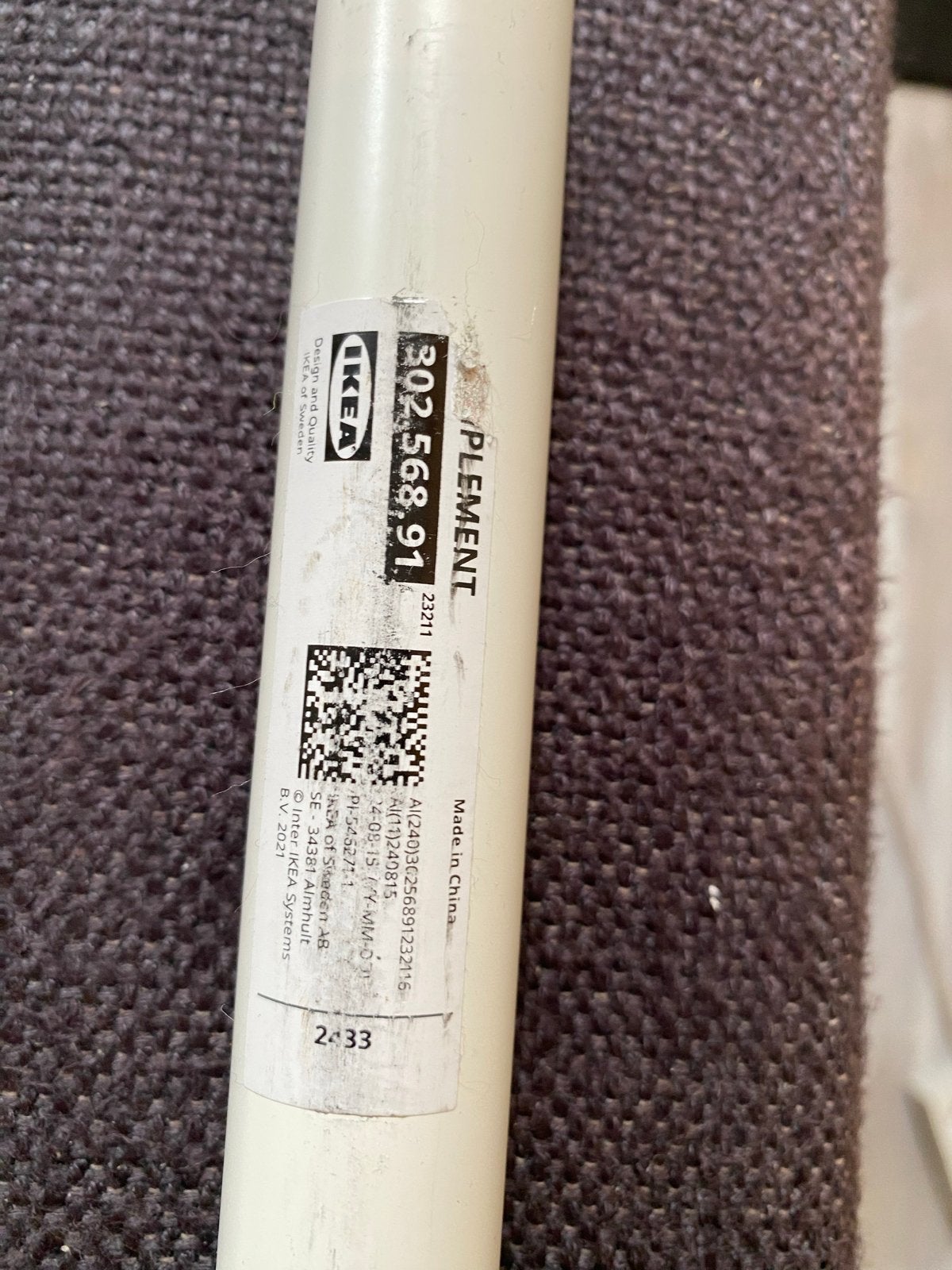 IKEA Komplement Kledingroede 100 en 50 cm met Bevestigingen, Ophalen, 100 tot 150 cm, Zo goed als nieuw, Minder dan 25 cm