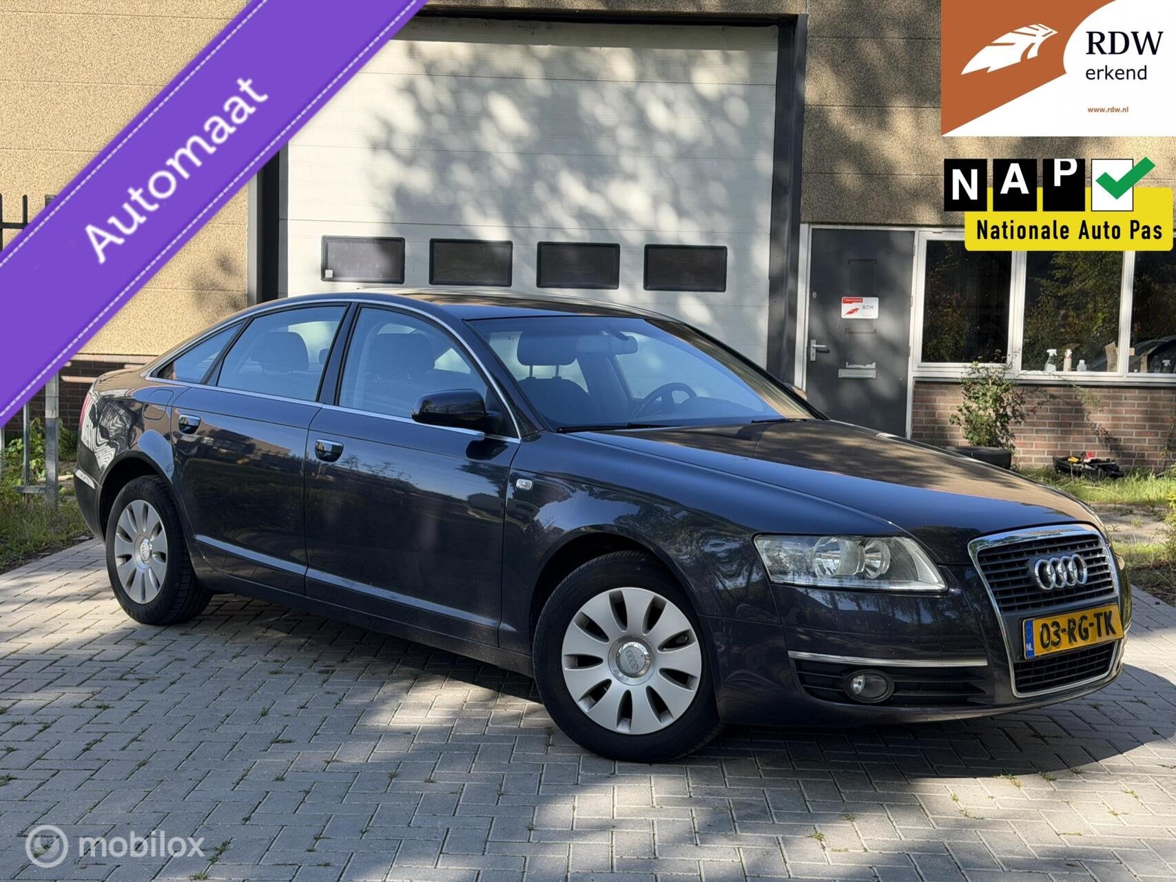 Audi A6 Limousine 2.4 Pro Line AUTOMAAT|CRUISE, Auto's, Bedrijf, Euro 4, Zilver of Grijs, 6 cilinders