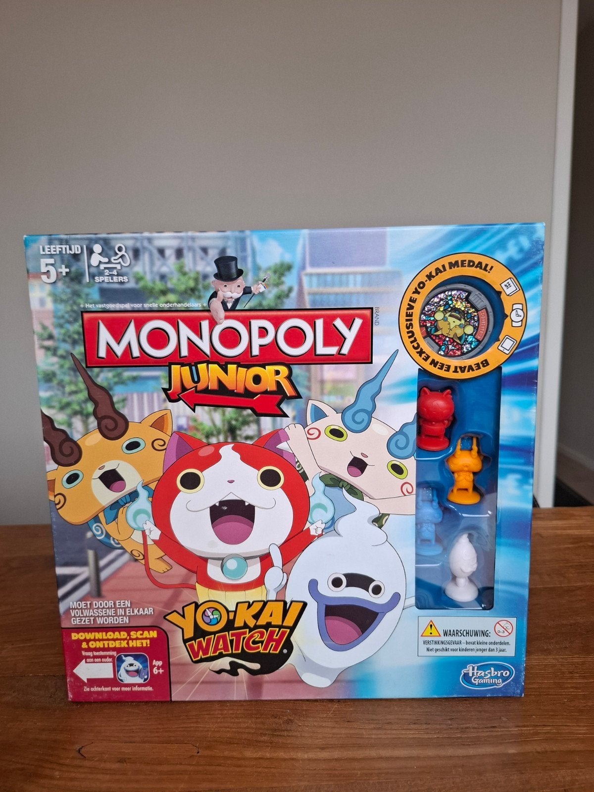 Monopoly Junior Yo-Kai Watch - Compleet en in goede staat, Een of twee spelers, Ophalen of Verzenden, Zo goed als nieuw, Hasbro