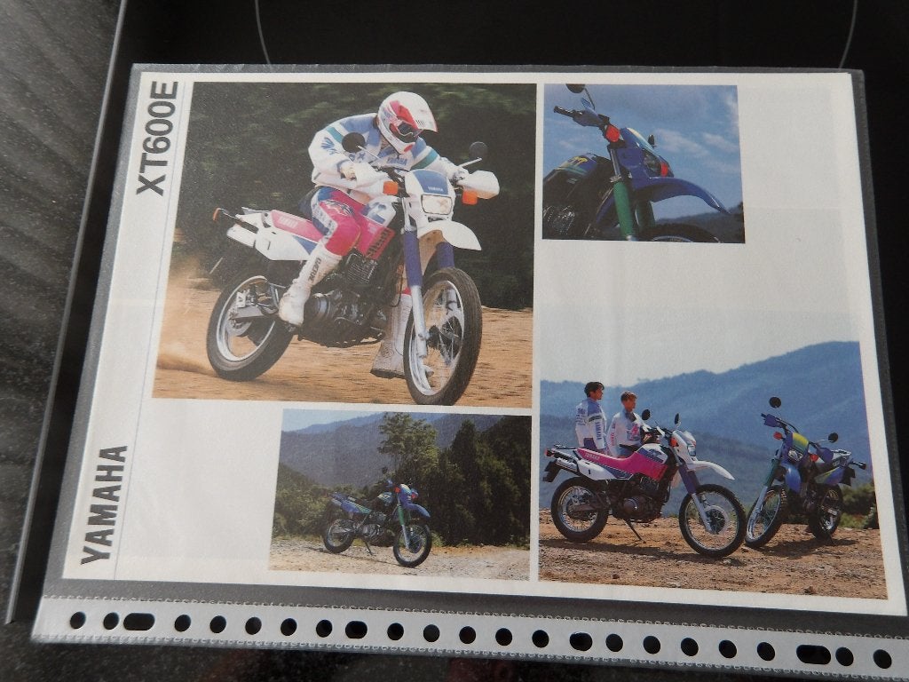 Yamaha XT600E Brochure/Folder, Motoren, Ophalen of Verzenden, Yamaha