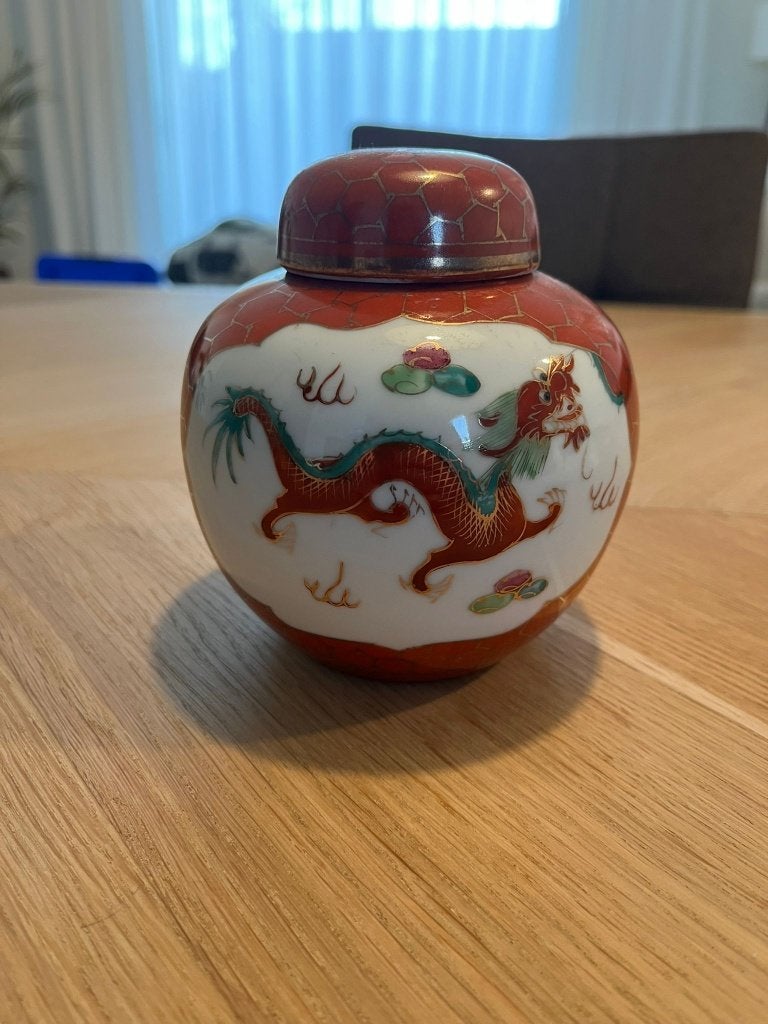 Vintage Chinese Gemberpot Jingdezhen – Jaren '60/'70, Antiek en Kunst, Ophalen of Verzenden