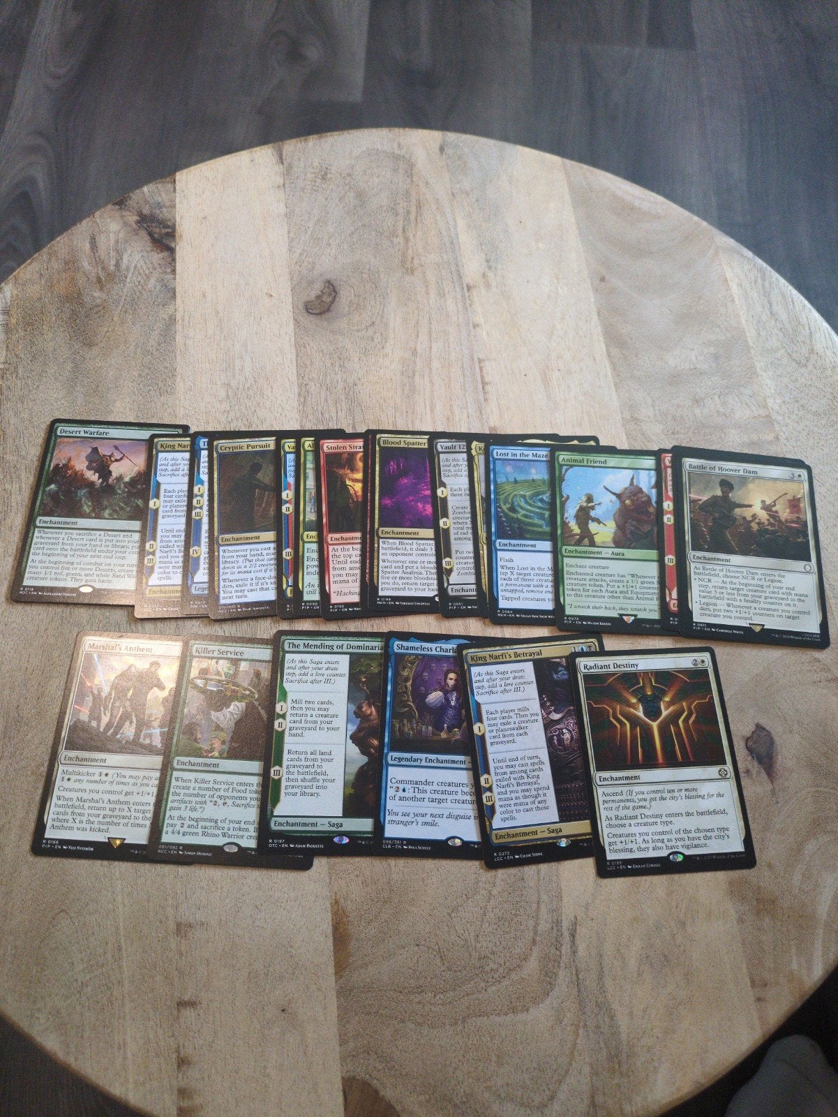 MTG 28 Rare Enchantments | Allemaal Verschillend, Ophalen of Verzenden, Zo goed als nieuw, Meerdere kaarten