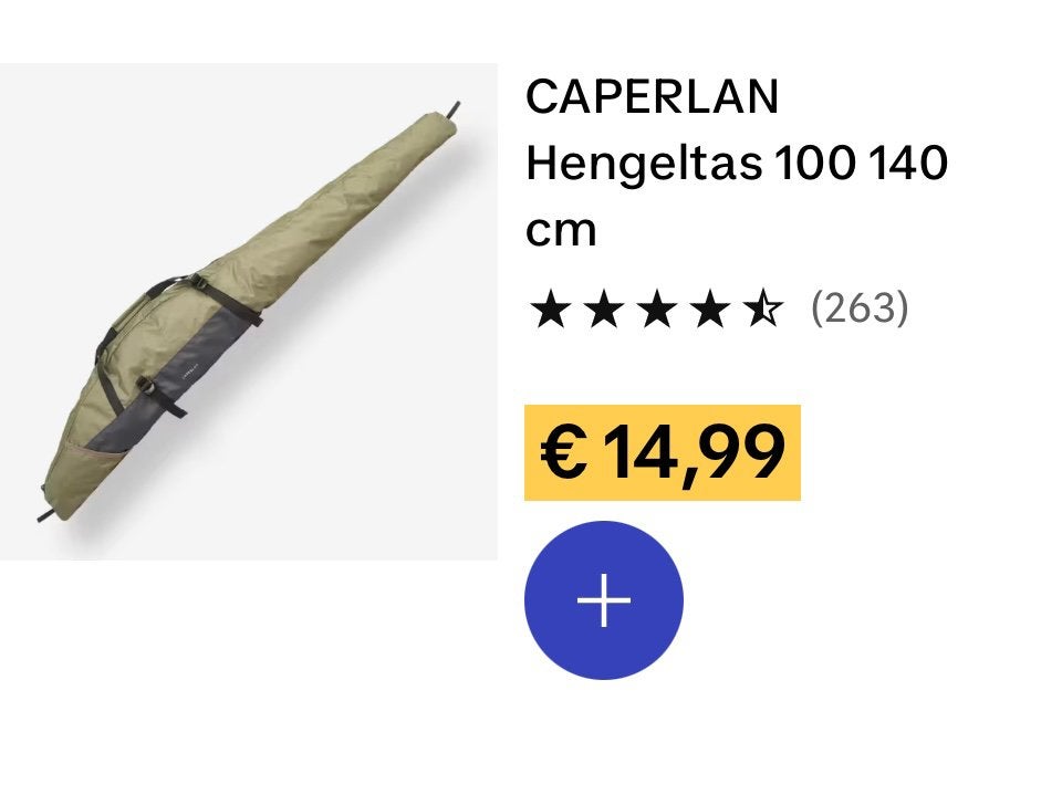 Hengeltas  140 cm Decathlon, Watersport en Boten, Hengelsport | Karpervissen, Ophalen, Overige typen