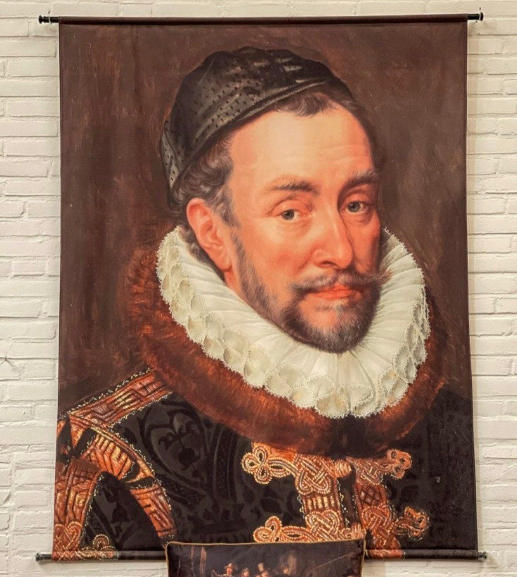 Wanddoek Willem van Oranje - Historisch Portret, Ophalen