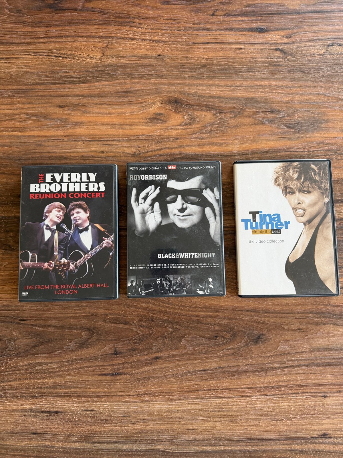 Diverse dvd’s tina turner  , everly brothers en roy orbison, Cd's en Dvd's, Alle leeftijden, Ophalen of Verzenden, Zo goed als nieuw