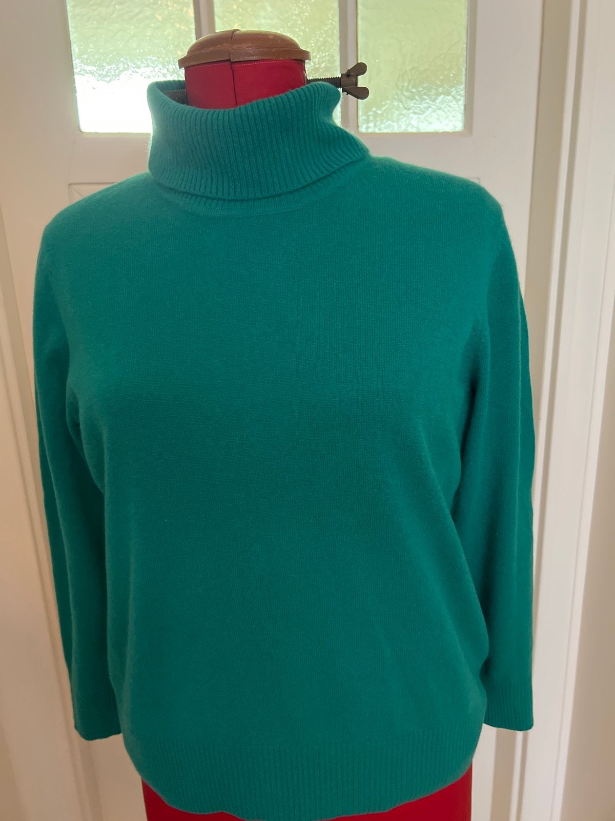KIRSTEN  Kasjmier Coltrui - Smaragdgroen MT 42, Kleding | Dames, Ophalen of Verzenden, Zo goed als nieuw, Maat 42/44 (L), Groen