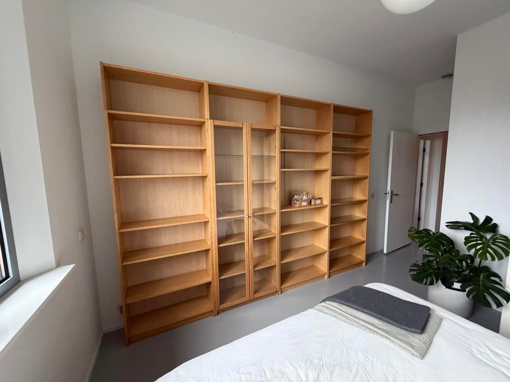 IKEA Billy boekenkast set berken met verhoging, Ophalen, 200 cm of meer, 200 cm of meer, 25 tot 50 cm